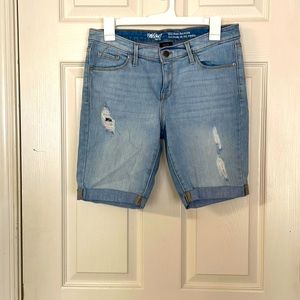 Mossimo mid rise Bermuda Jean shorts